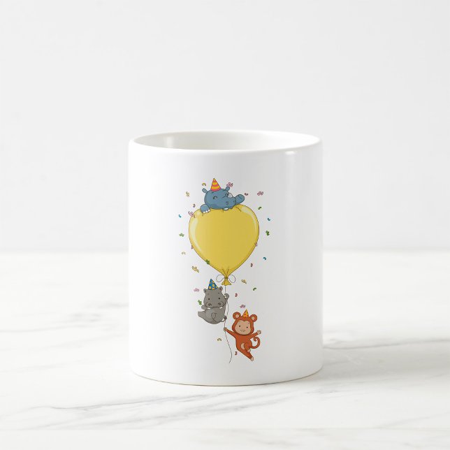 Mug Animaux De Fête Tenant Un Ballons (Créateur téléchargé)