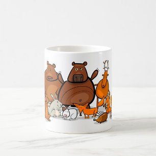 Mug Animaux de forêt drôles Créatures mignonnes des bo