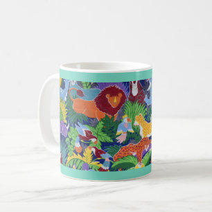 Mug Animaux de jungle colorés
