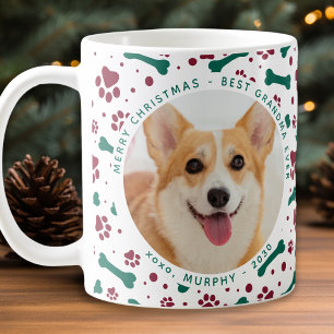 Mug Animaux de Noël Photo personnalisée Empreintes de 