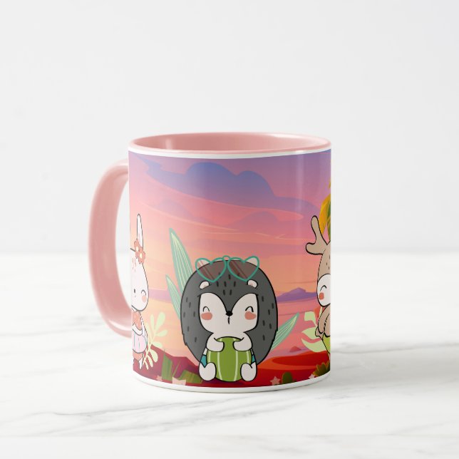Mug Animaux d'été (Devant gauche)
