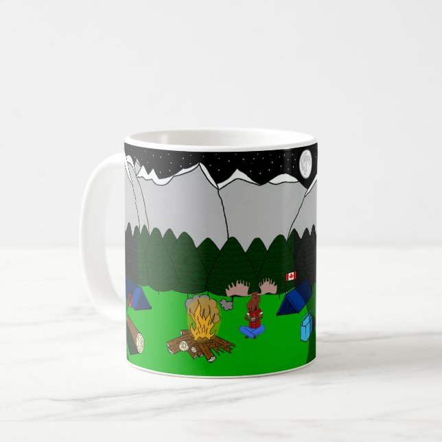 Mug Animaux du monde, Canada : Oies (Devant gauche)
