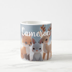 Mug Animaux mignons en peluche de la forêt hivernale a