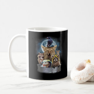 Mug Animaux Poubelles Hurlements à la Lune Équipe Drôl