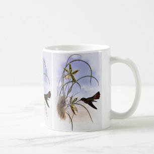 Mug Animaux vintages, Fleurs d'orchidées d'oiseaux col