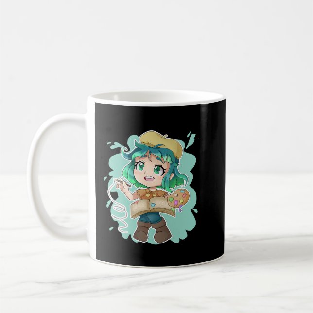 Mug Anime Merch Juste Une Fille Qui Aime Anime Et Croq (Gauche)