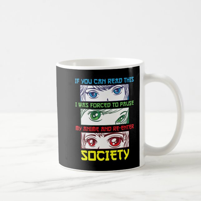 Mug Anime Ventilateur à regarder Anime Phrase Amusant  (Droite)