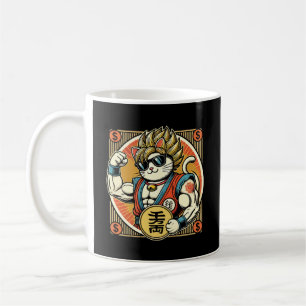 Mug Anime Vintage Maneki Neko Lucky Chat, Succès Argen