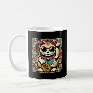 Mug Anime Vintage Maneki Neko Lucky Chat, Succès Argen
