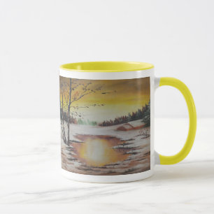 Mug Ann Hayes Peindre la scène hivernale