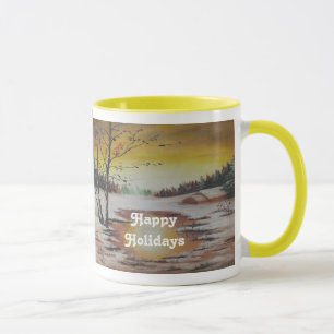 Mug Ann Hayes Peindre la scène hivernale
