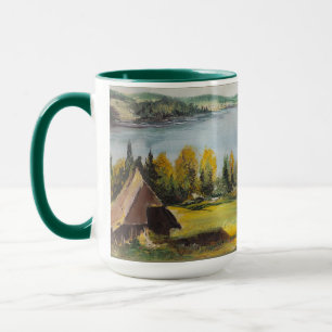 Mug Ann Hayes Peinture Chalet Sur Le Lac