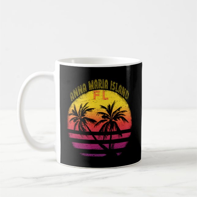 Mug Anna Maria Island Floride Palmiers (Gauche)