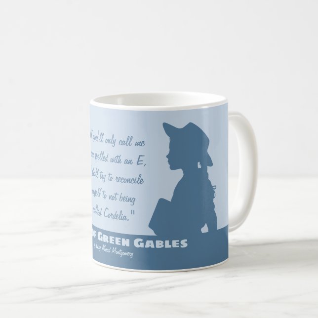 Mug Anne des citations vertes de Montgomery de pignons (Devant droit)