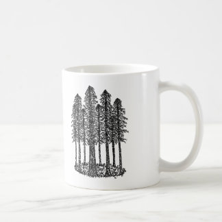 Mug Anneau de cathédrale (croquis côtier de séquoias)