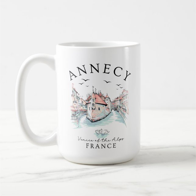 Mug Annecy France – Travel Souvenir (Gauche)