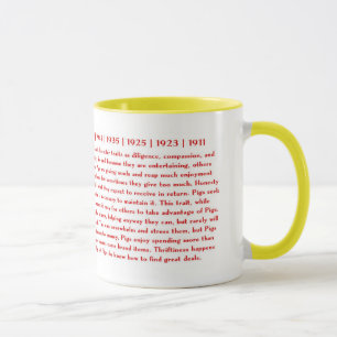 MUG ANNÉE CHINOISE DE ZODIAQUE DU PORC
