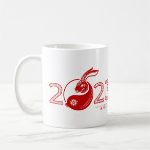 Mug Année chinoise du lapin 2023, ornement