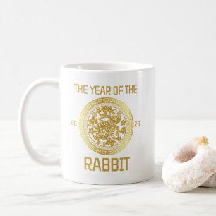 Mug Année chinoise personnalisée du lapin 2023