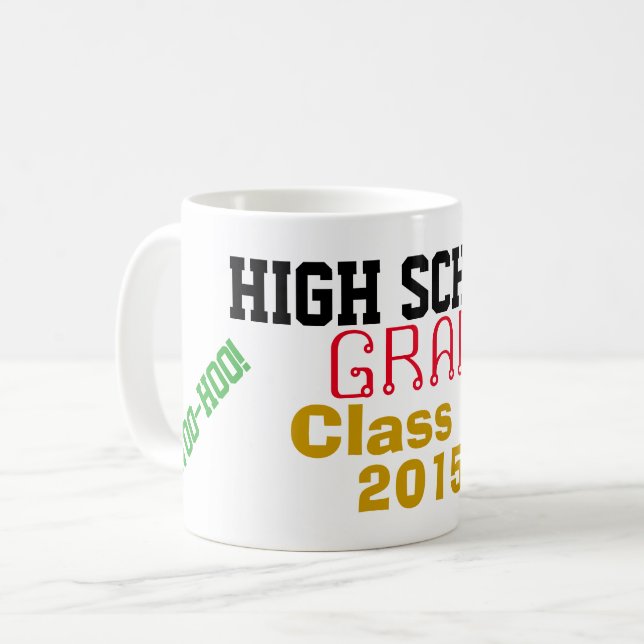 Mug Année de classe de fin d'études secondaires Woo-Ho (Devant gauche)