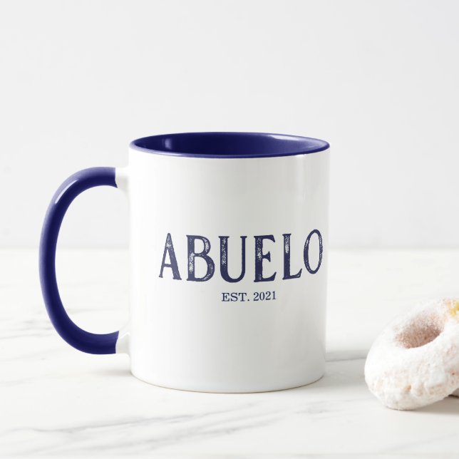 Mug Année de création de Blue Abuelo (Avec donut)