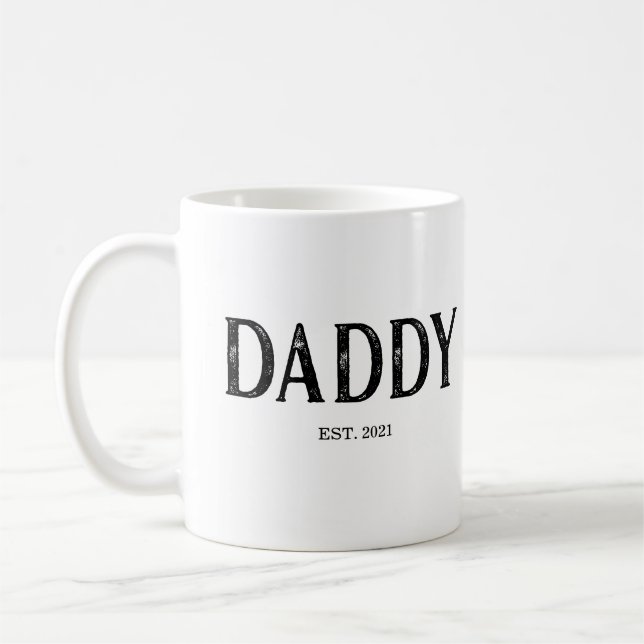 Mug Année de création de Papa (Gauche)