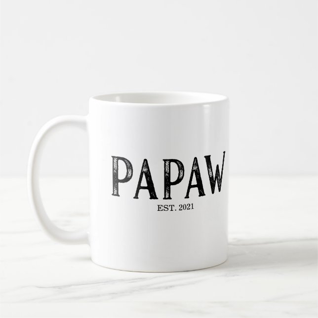 Mug Année de création de Papaw (Gauche)