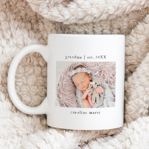 Mug Année de grand-mère Création bébé photo