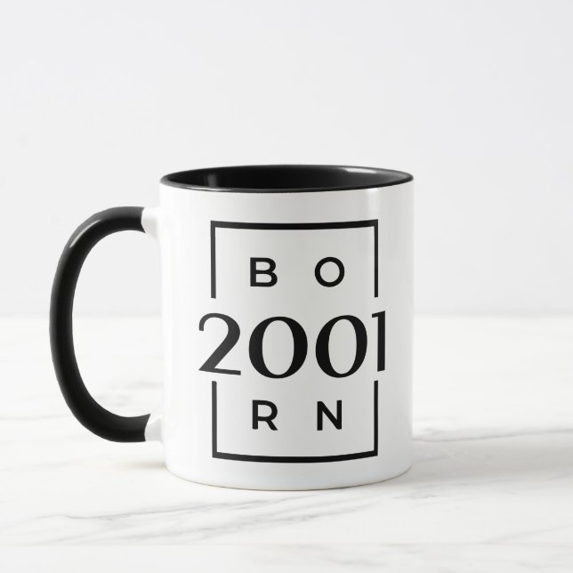Mug Année de naissance 2001 (Gauche)