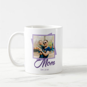 Mug Année d'établissement de maman avec photo personna