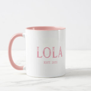 Mug Année d'établissement de Pink Lola