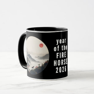 Mug Année du Cheval 2026 Nouvel An Chinois 