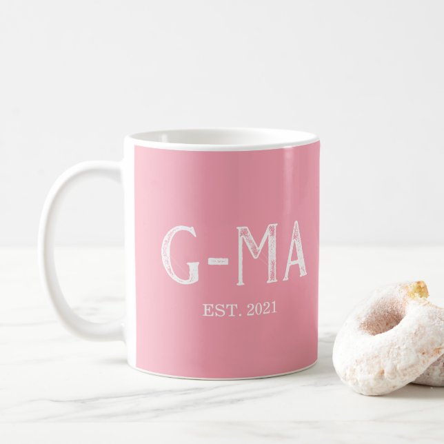 Mug Année G-Ma rose établie (Avec donut)