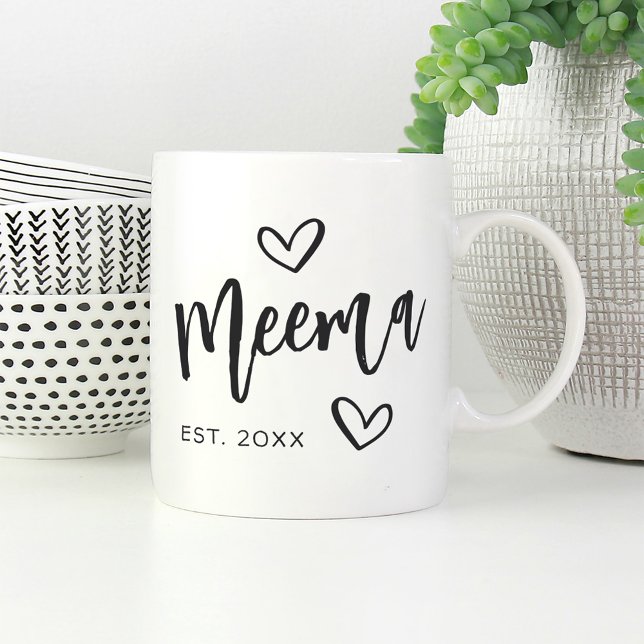 Mug Année Meema Grandma établie (Créateur téléchargé)