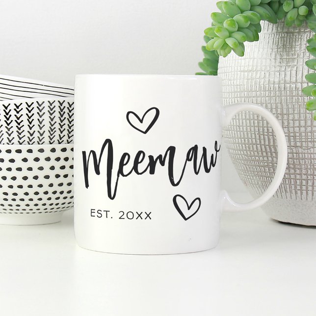 Mug Année Meemaw Grandma établie (Créateur téléchargé)