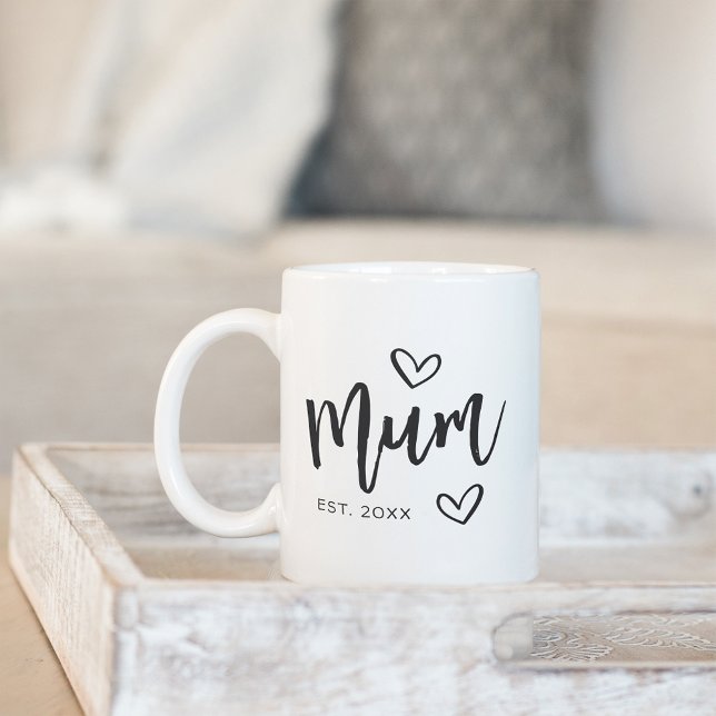 Mug Année MUM établie (Créateur téléchargé)
