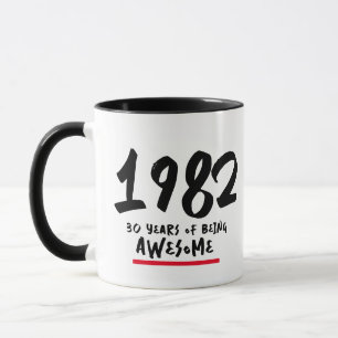 Mug Année personnalisée Âge personnalisé Anniversaire