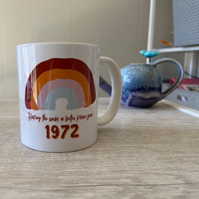 Mug Année personnalisée Arc-en-ciel rendre le monde me (Créateur téléchargé)
