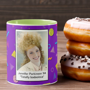 Mug Années 1980 Insérez votre visage Gros cheveux