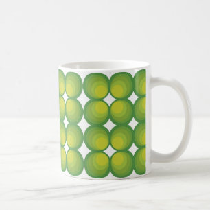 Mug années 70 rangées de cercle vert...