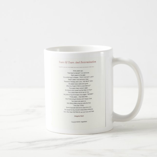 Mug Années des larmes et de la détermination (Droite)