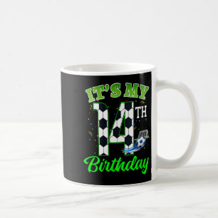 Mug Anniversaire 14 Ans Femme Football Garçon Fille En