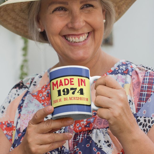 Mug Anniversaire 1974 50e anniversaire cinquante ans (Créateur téléchargé)