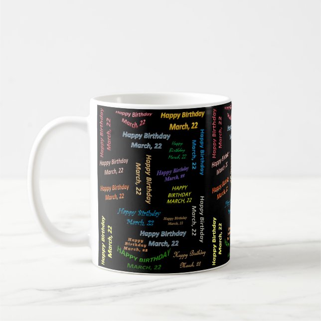 Mug anniversaire 22 mars (Gauche)