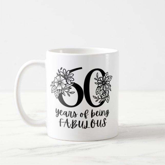 Mug Anniversaire 60 ans (Gauche)