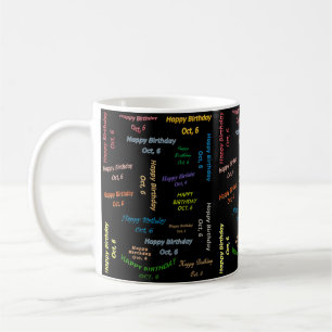 Mug anniversaire 6 octobre