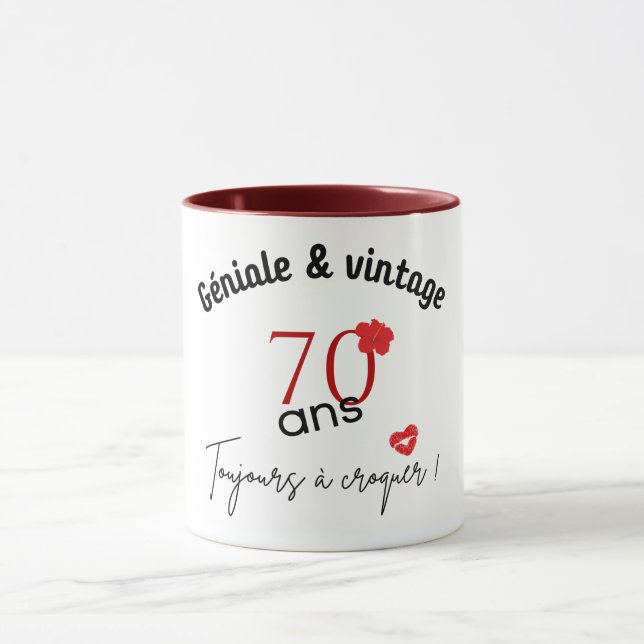 Mug anniversaire 70 ans (Centre)