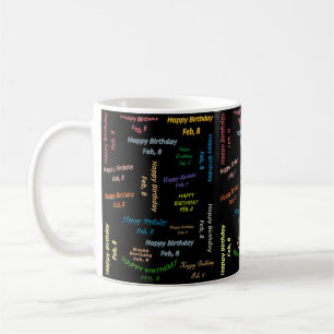 Mug anniversaire 8 février