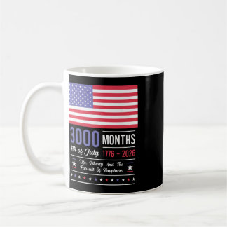 Mug Anniversaire Amérique États-Unis 3000 Mois 250 Ans