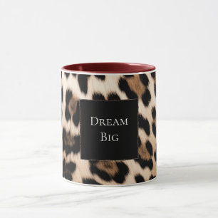 Mug Anniversaire animal léopard de crème
